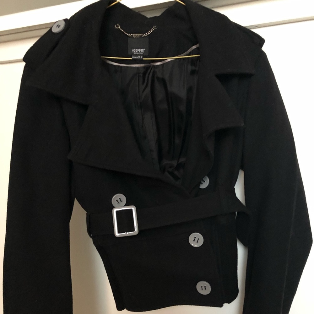 Esprit black blazer Coat size 8